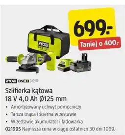 Jula Szlifierka kątowa RYOBI ONE+ HP oferta