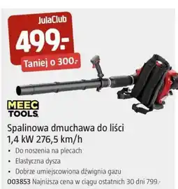 Jula Spalinowa dmuchawa do liści MEEC TOOLS oferta