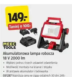 Jula Akumulatorowa lampa robocza 18 V 2000 lm oferta