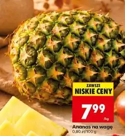 Biedronka Ananas na wagę oferta