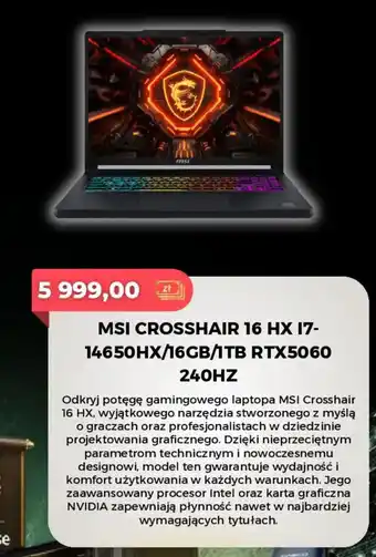 MSI CROSSHAIR 16 HX