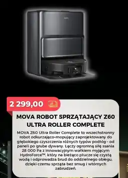 Neonet MOVA ROBOT SPRZĄTAJĄCY Z60 ULTRA ROLLER COMPLETE oferta