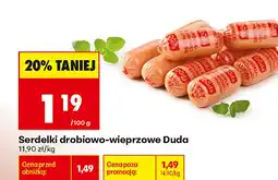 Biedronka Serdelki drobiowo-wieprzowe Duda oferta