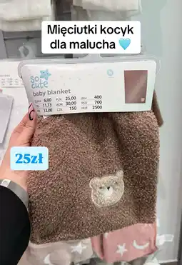 Pepco Kocyk dziecięcy so cute baby blanket oferta
