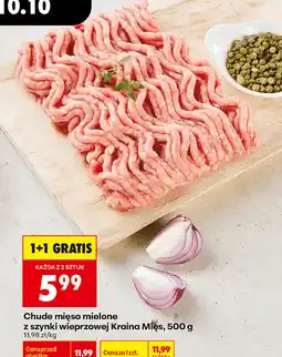 Biedronka Chude mięso mielone z szynki wieprzowej Kraina Mięs oferta