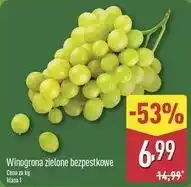 ALDI Winogrona zielone bezpestkowe oferta