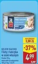 ALDI Golden Seafood Filety z tuńczyka w sosie własnym oferta