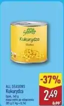 ALDI All Seasons Kukurydza słodka oferta