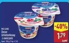 ALDI Milsani Deser śmietankowy z owocami oferta