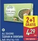 ALDI Szpinak w śmietanie All Seasons oferta