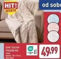 ALDI HOME CREATION Puszysty koc oferta