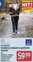 ALDI UP2FASHION Sneakersy ocieplane na platformie damskie oferta