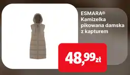 Lidl Esmara Kamizelka pikowana damska z kapturem oferta
