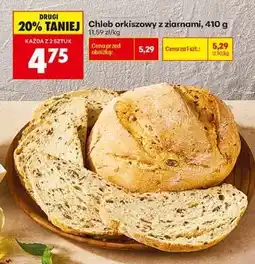 Biedronka Chleb orkiszowy z ziarnami, 410 g oferta