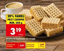 Biedronka Wafle krówkowe na wagę oferta