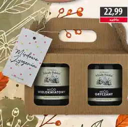 DUO-TES Apicom Miód Wielokwiatowy + Gryczany Prezentowy Kartonik oferta