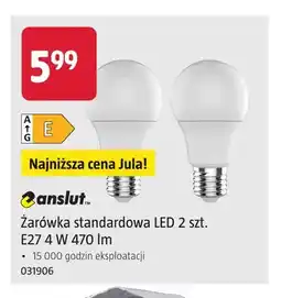 Jula Żarówka standardowa LED 2 szt. E27 470lm Anslut oferta