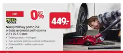 Jula Niskoprofilowy podnośnik o dużej wysokości podnoszenia 2,5t 75-510 mm Meec Tools oferta