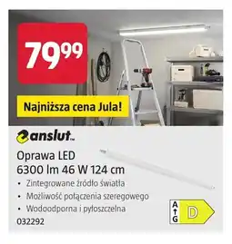 Jula Oprawa LED 6300lm 124 cm Anslut oferta