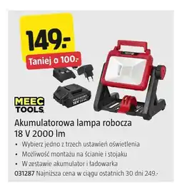Jula Akumulatorowa lampa robocza Meec Tools oferta