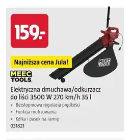 Jula Elektryczna dmuchawa/odkurzacz do liści Meec Tools oferta