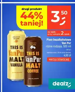 Dealz Piwo bezalkoholowe Van Pur Malt Coffee oferta