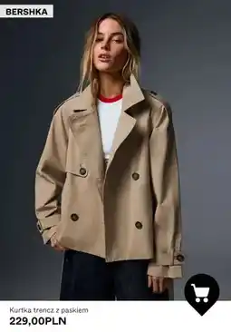Bershka Kurtka trencz z paskiem Bershka oferta