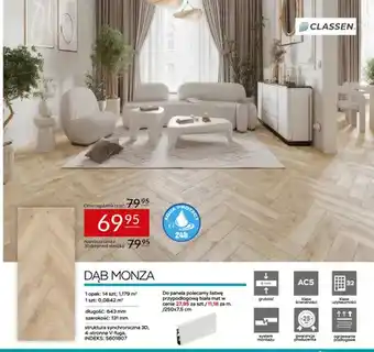 Listwa przypodłogowa biała mat Classen