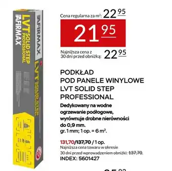 Podkład pod panele winylowe Lvt Solid Step Professional Afirmax