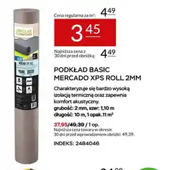 Abra Podkład Basic Mercado XPS Roll 2 mm Parquet oferta
