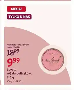 Rossmann Róż do policzków Lovely oferta