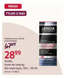 Rossmann Krem do twarzy dla mężczyzn 50+ Janda oferta