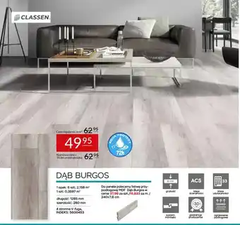 Listwa przypodłogowa MDF Dąb Burgos Classen