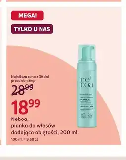 Rossmann Pianka do włosów dodająca objętości Neboa oferta