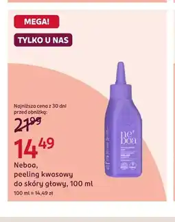 Rossmann Peeling kwasowy do skóry głowy Neboa oferta