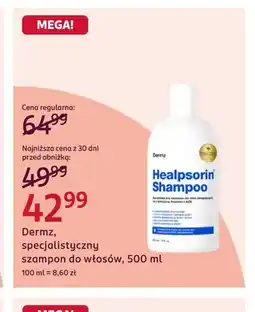 Rossmann Specjalistyczny szampon do włosów Dermz oferta