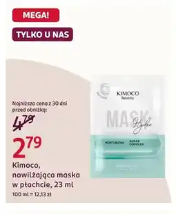 Rossmann Nawilżająca maska w płachcie Kimoco oferta