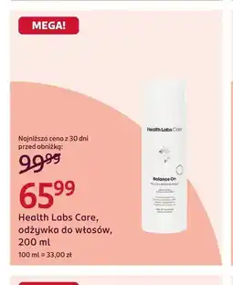 Rossmann Odżywka do włosów Health Labs Care oferta