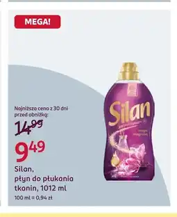Rossmann Płyn do płukania tkanin Silan oferta