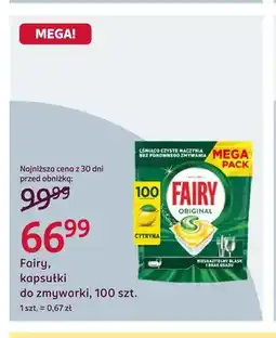 Rossmann Kapsułki do zmywarki Fairy oferta