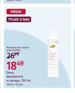 Rossmann Dezodorant w sprayu Dove oferta