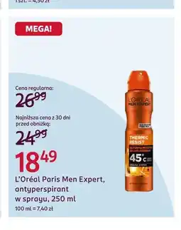 Rossmann Antyperspirant w sprayu L'Oréal Paris Men Expert oferta