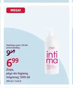 Rossmann Płyn do higieny intymnej Ziaja oferta