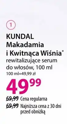 Hebe Rewitalizujące serum do włosów Kundal Makadamia i Kwitnąca Wiśnia oferta