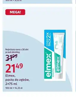 Rossmann Pasta do zębów 2-pak Elmex oferta