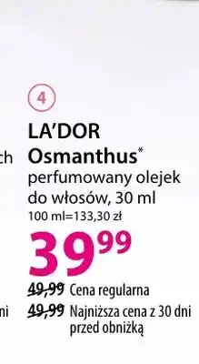 Hebe Perfumowany olejek do włosów La'dor Osmanthus oferta