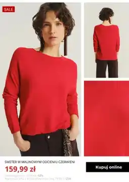 Greenpoint Sweter w malinowym odcieniu czerwieni Greenpoint oferta