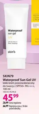Hebe Waterproof Sun Gel UV lekki krem przeciwsłoneczny do twarzy z SPF50+ PA++++ Skin79 oferta