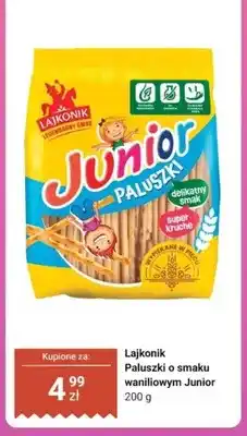 Dino Paluszki o smaku waniliowym Junior Lajkonik oferta