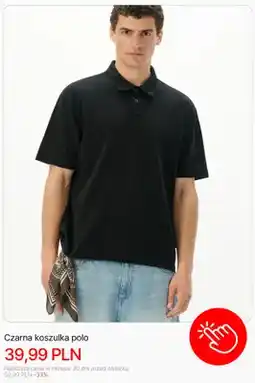 Cropp Czarna koszulka polo Cropp oferta